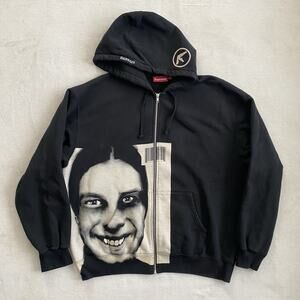 2025 Supreme X Aphex Twin Hoodie Zip Up Sweatshirt I Care Because You Do XL 1995